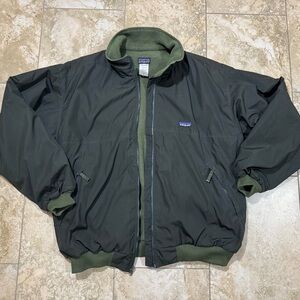 Patagonia Men’s Shelled Lined Synchilla Bomber Jacket Size XL Vintage